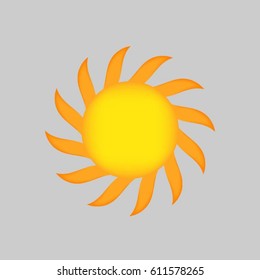 Sun. Vector illustration