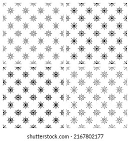 Sun vector illustration 4 style seamless pattern background