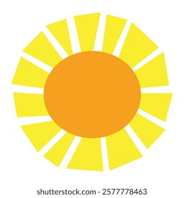 An sun vector illustration cartoon