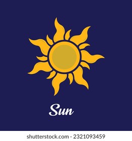 Sun Vector Illustration - Embrace the energy of the sun with this captivating vector illustration.