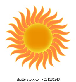 Sun. Vector illustration. Eps 10