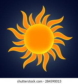 Sun. Vector illustration. Eps 10