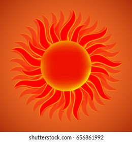 Sun. Vector illustration. Eps 10