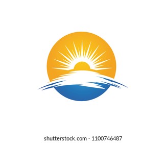 Sun Vector illustration Icon Logo Template design