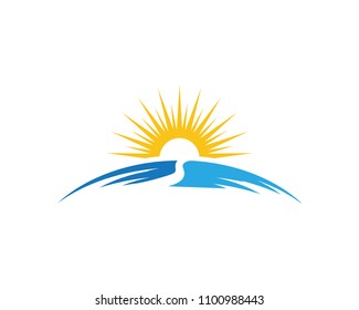 Sun Vector illustration Icon Logo Template design