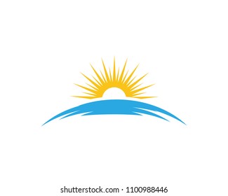 Sun Vector illustration Icon Logo Template design