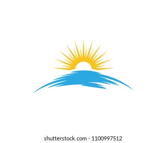 Sun Vector illustration Icon Logo Template design