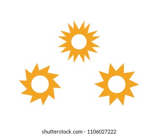 Sun Vector illustration Icon Logo Template design