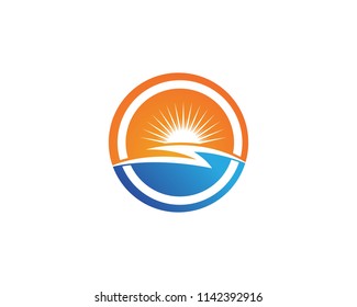 Sun Vector illustration Icon Logo Template design