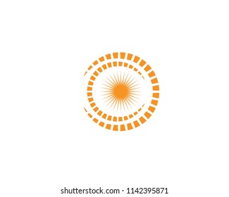 Sun Vector illustration Icon Logo Template design