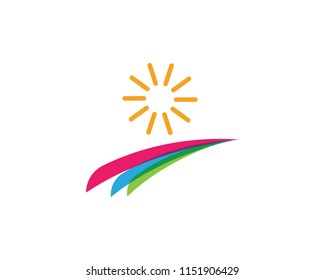 Sun Vector illustration Icon Logo Template design