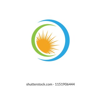 Sun Vector illustration Icon Logo Template design