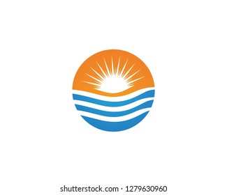 Sun Vector illustration Icon Logo Template design - Vector