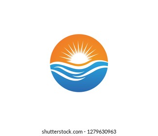 Sun Vector illustration Icon Logo Template design - Vector