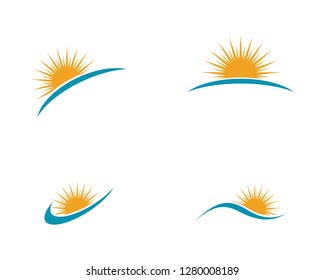Sun Vector illustration Icon Logo Template design