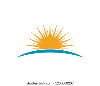 Sun Vector illustration Icon Logo Template design