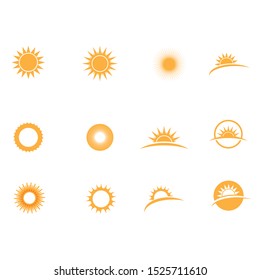 Sun Vector illustration Icon Logo Template design