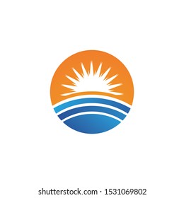 Sun Vector illustration Icon Logo Template design