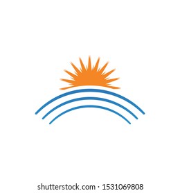 Sun Vector illustration Icon Logo Template design