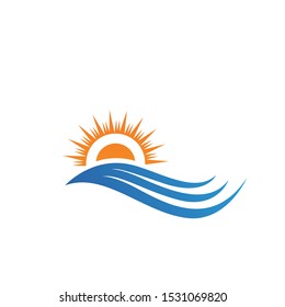 Sun Vector illustration Icon Logo Template design