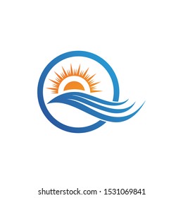 Sun Vector illustration Icon Logo Template design