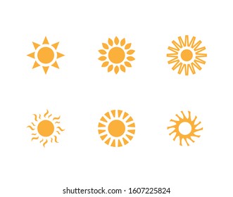 Sun Vector illustration Icon Logo Template design