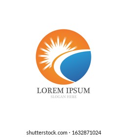 Sun Vector illustration Icon Logo Template design