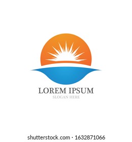 Sun Vector illustration Icon Logo Template design