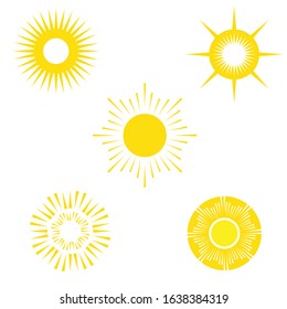 Sun Vector illustration Icon Logo Template design