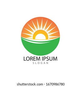 Sun Vector illustration Icon Logo Template design