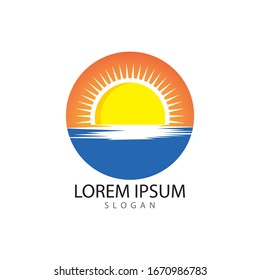 Sun Vector illustration Icon Logo Template design
