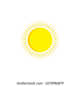 Diseño de plantillas de logotipos de iconos de la ilustración de Sun Vector