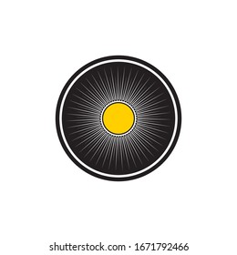 Diseño de plantillas de logotipos de iconos de la ilustración de Sun Vector