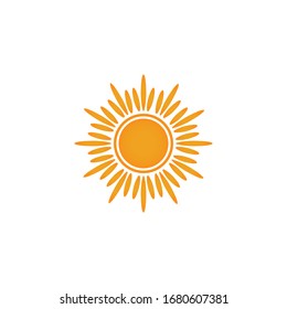 Illustrationsbild der Sun-Vektorillustration Logo-Vorlagendesign