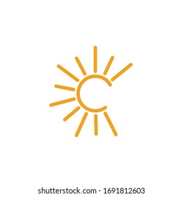 Sun Vector illustration Icon Logo Template design