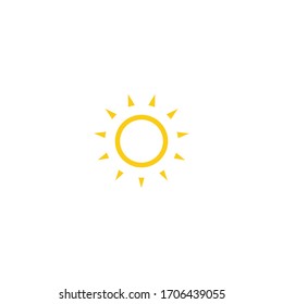 Diseño de plantillas de logotipos de iconos de la ilustración de Sun Vector