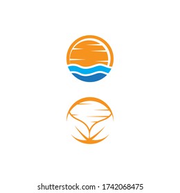 Sun Vector illustration Icon Logo Template design