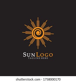 Sun Vector illustration Icon Logo Template design