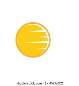 Diseño de la plantilla de logotipo de la ilustración de Sun Vector