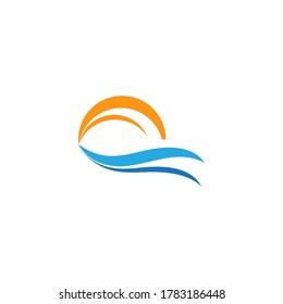 Diseño de la plantilla de logotipo de la ilustración de Sun Vector