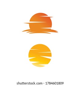 Diseño de la plantilla de logotipo de la ilustración de Sun Vector