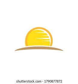 Diseño de la plantilla de logotipo de la ilustración de Sun Vector
