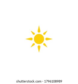 Logo-Vorlagendesign für Sun-Vektorgrafik-Symbol