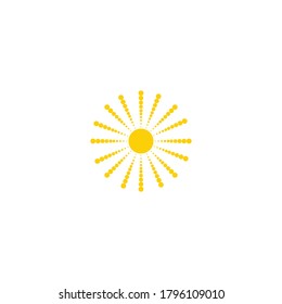 Diseño de la plantilla de logotipo de la ilustración de Sun Vector