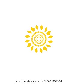 Diseño de la plantilla de logotipo de la ilustración de Sun Vector