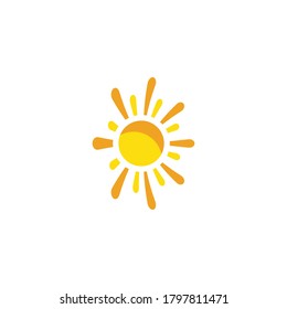 Logo-Vorlagendesign für Sun-Vektorgrafik-Symbol
