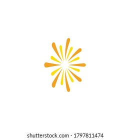 Diseño de la plantilla de logotipo de la ilustración de Sun Vector