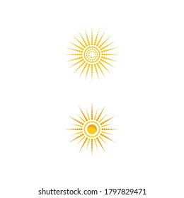  Sun Vector illustration Icon Logo Template design