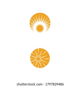  Sun Vector illustration Icon Logo Template design