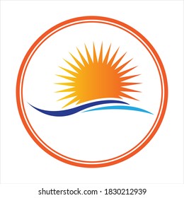 Sun Vector illustration Icon Logo Template design